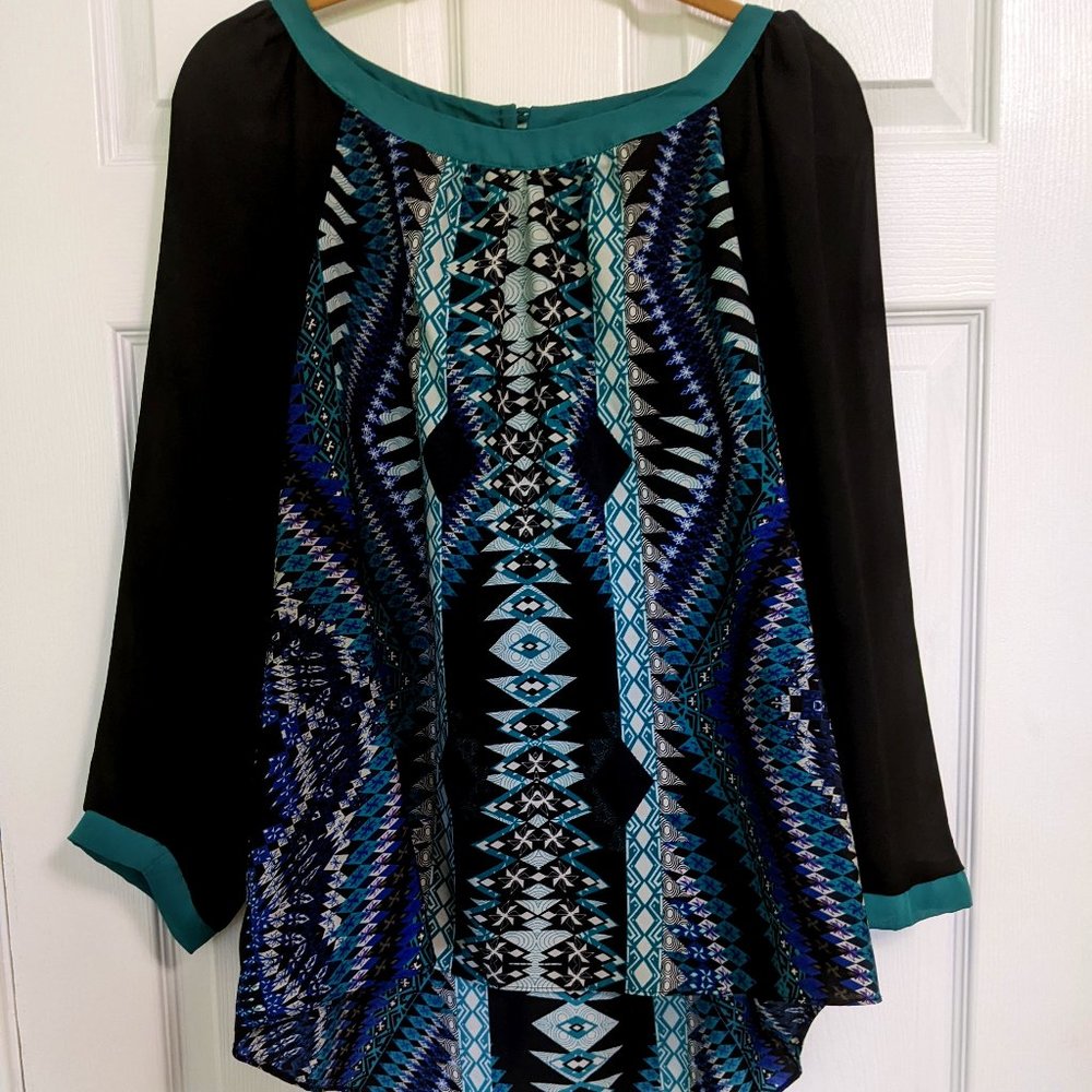 ECI Blouse size XL Multicolored shirt for Women